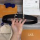 루이비통 퐁 뇌프 35MM 토뤼옹 벨트 블랙 M6065 은장
