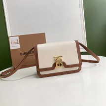 버버리 숄더 크로스백 Burberry Two-tone Canvas and Leather Small TB Bag 80393651