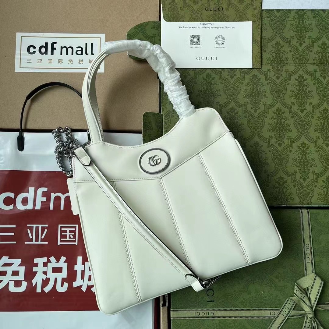 구찌 여성 PETITE GG SMALL LEATHER TOTE BAG 745918 2칼라