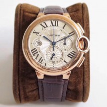 까르띠에 발롱블루 크로노 핑크골드 44mm 시계 W6920074