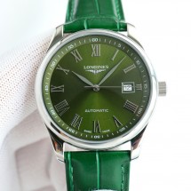론진 마스터 오토매틱 그린 다이얼 남성 40mm 시계 L2.793.4.09.2