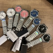 구찌 꿀벌 타임리스 여자 메탈 36MM 29MM 시계 4칼라 YA1265020