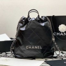 샤넬 22백 체인숄더 CHANEL 22 백팩 AS3859 금장 은장 실버