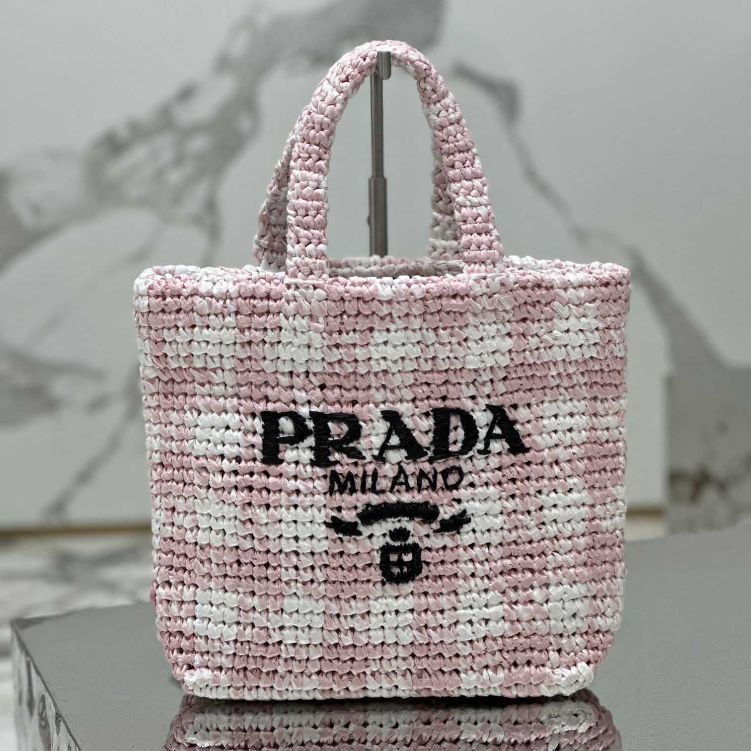 PRADA 프라다 라피아 토트 백 스몰 3 컬러 1BG422