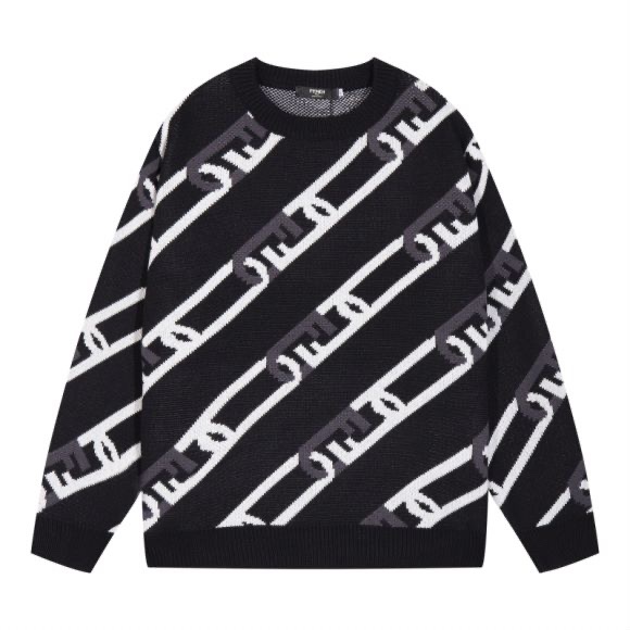 펜디(FENDI) O 락 모노그램 자카드 니트 2칼라 FZX085AL3VF0QA1
