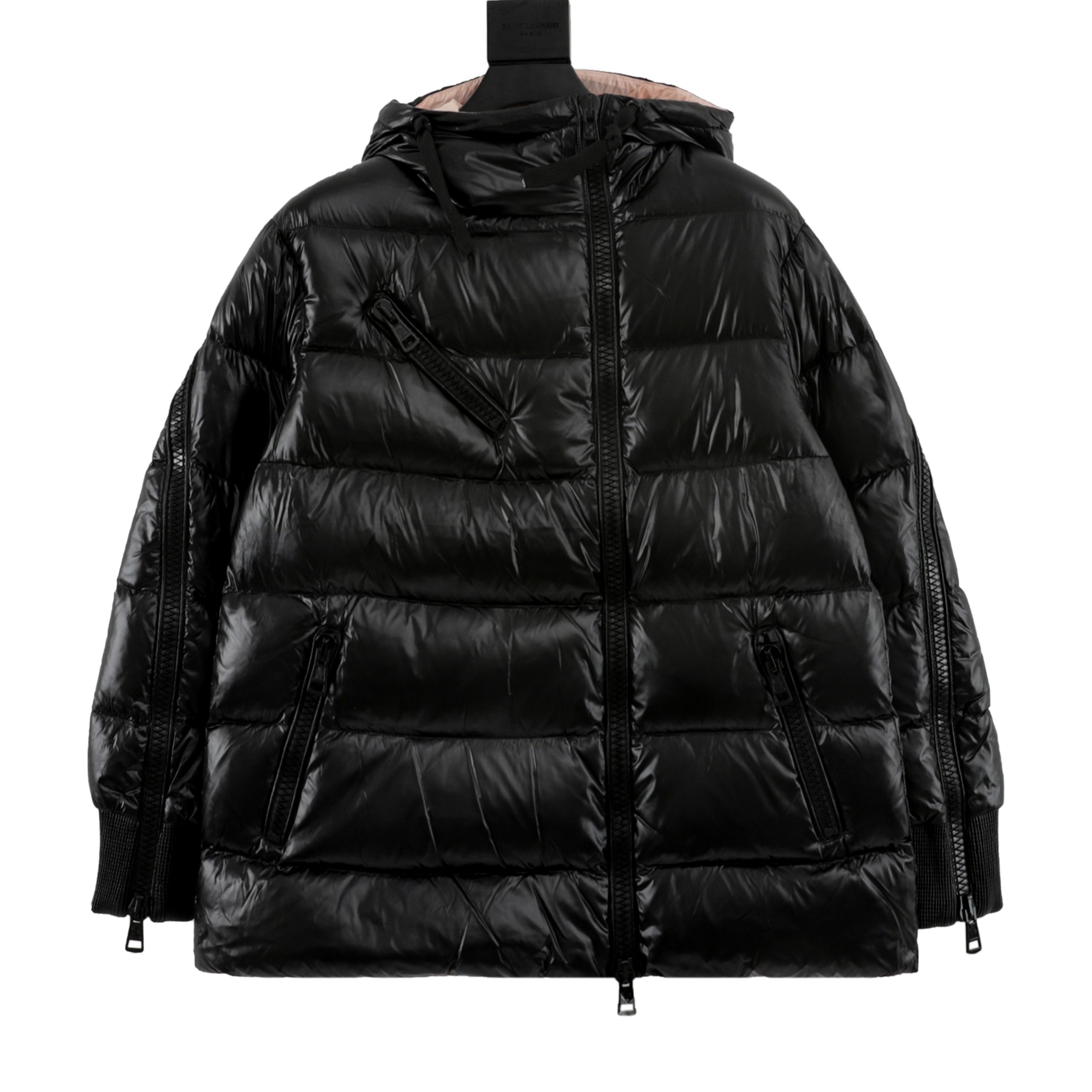 몽클레어 Moncler 사선 지퍼 후드패딩 여성용 093469090568950999
