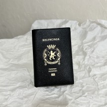 발렌시아가 여권지갑 로고 블랙 명품여권지갑 7877422AA3R1000