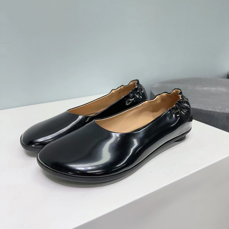 보테가베네타 블랙 Atomic 발레리나 플랫 BLACK 740729 V2LR0 여성