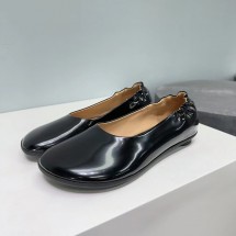 보테가베네타 블랙 Atomic 발레리나 플랫 BLACK 740729 V2LR0 여성