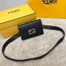펜디 더블F 바게트 파우치 크로스백 블랙 7M0295