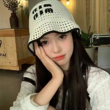 미우미우 니트 모자 2칼라  01