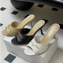 디올 마이 힐 뮬 새틴 굽높이8.5CM 3컬러 KCO256SAT